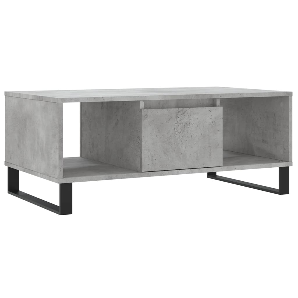 Sofabord betongrå 90x50x36,5 cm træmateriale