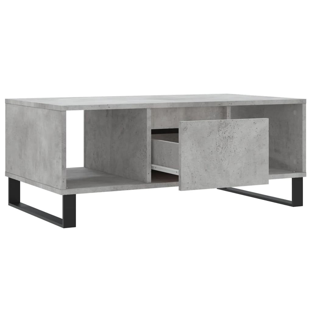Sofabord betongrå 90x50x36,5 cm træmateriale