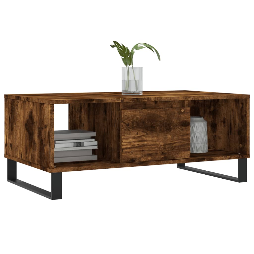 Sofabord røget eg 90x50x36,5 cm træmateriale
