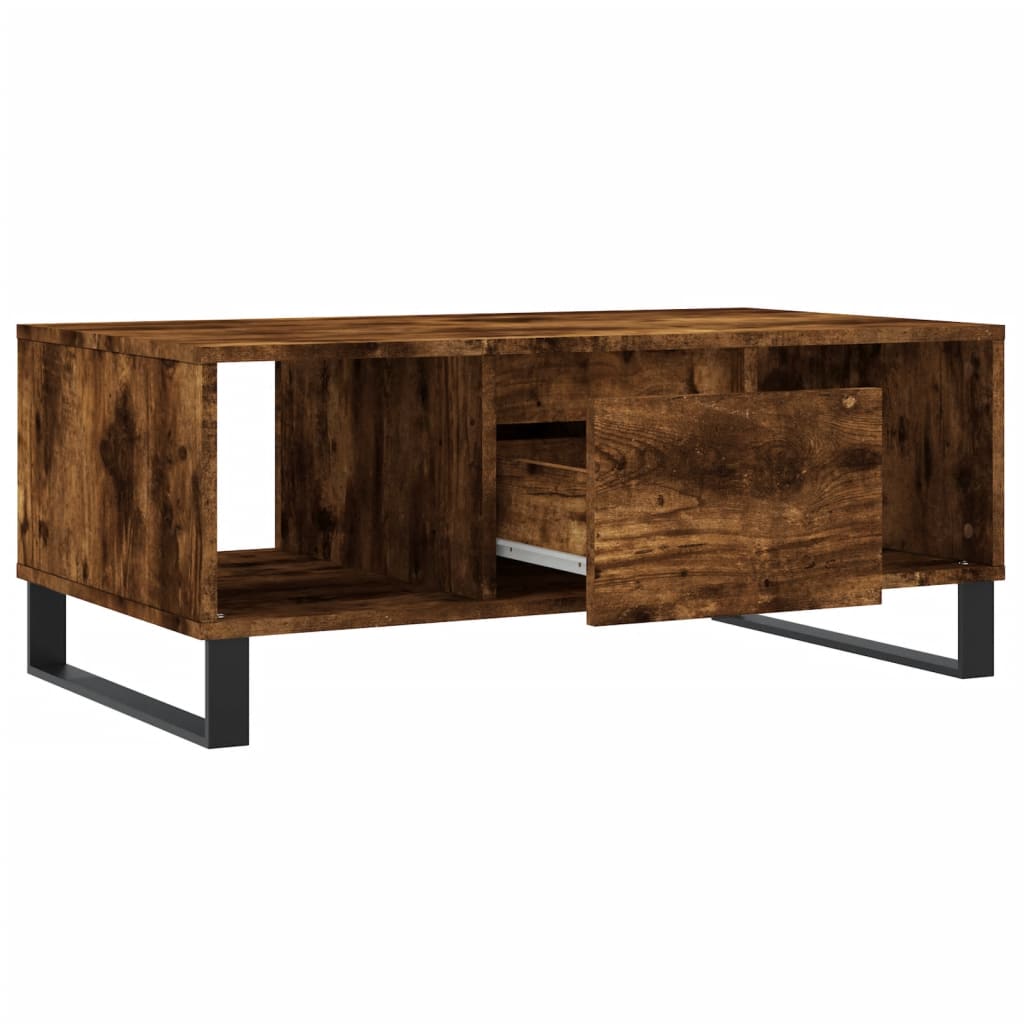 Sofabord røget eg 90x50x36,5 cm træmateriale
