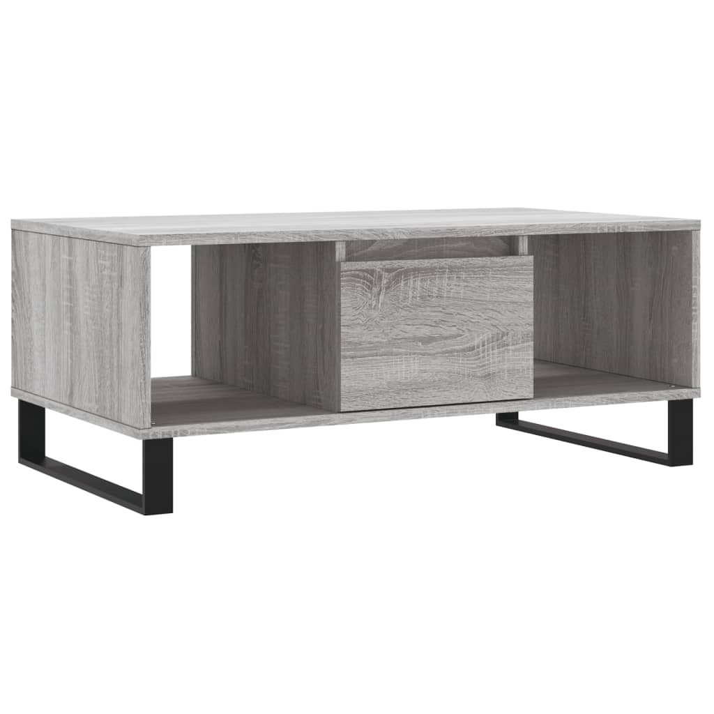 Sofabord Grå Sonoma 90x50x36,5 cm Træmateriale