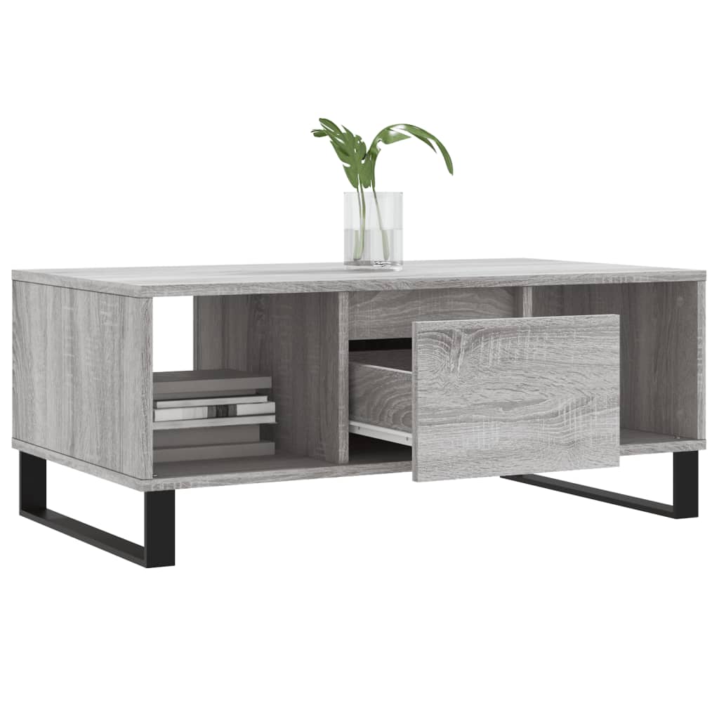 Sofabord Grå Sonoma 90x50x36,5 cm Træmateriale