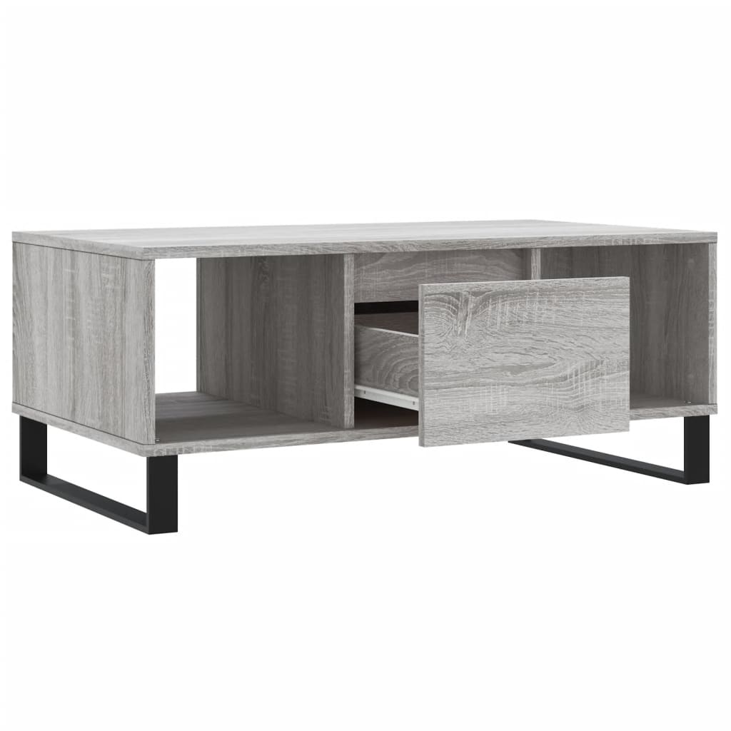 Sofabord Grå Sonoma 90x50x36,5 cm Træmateriale