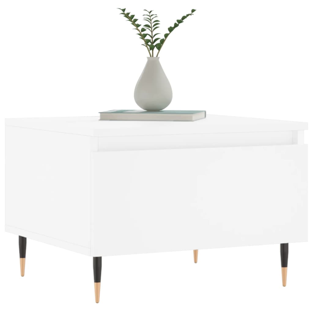 Sofabord Hvidt 50x46x35 cm Træmateriale