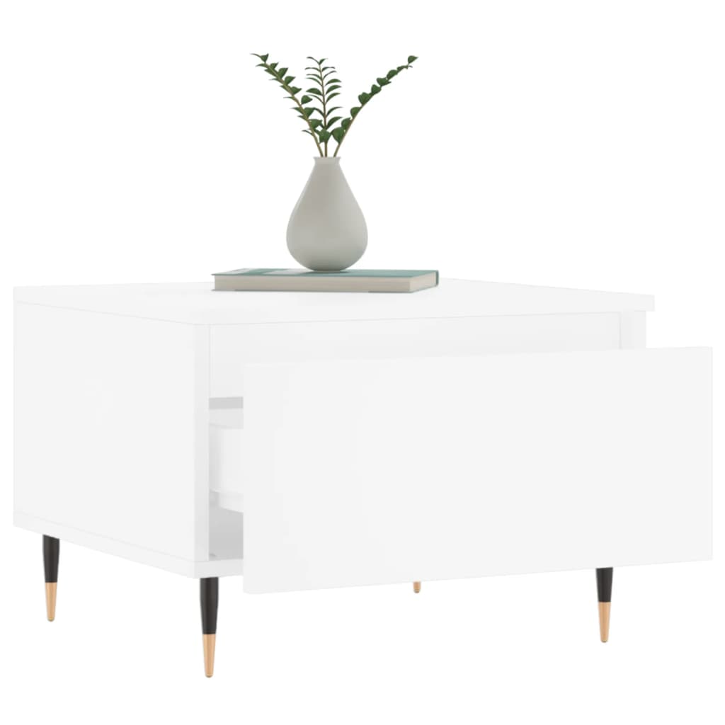 Sofabord Hvidt 50x46x35 cm Træmateriale