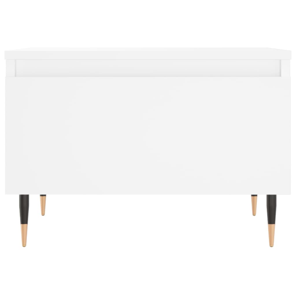 Sofaborde 2 stk Hvid 50x46x35 cm Træmateriale