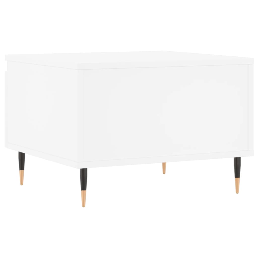 Sofaborde 2 stk Hvid 50x46x35 cm Træmateriale