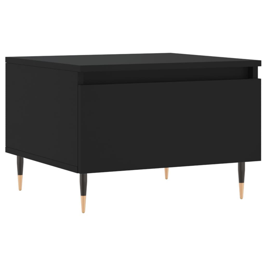 Sofaborde 2 stk Sort 50x46x35 cm Træmateriale