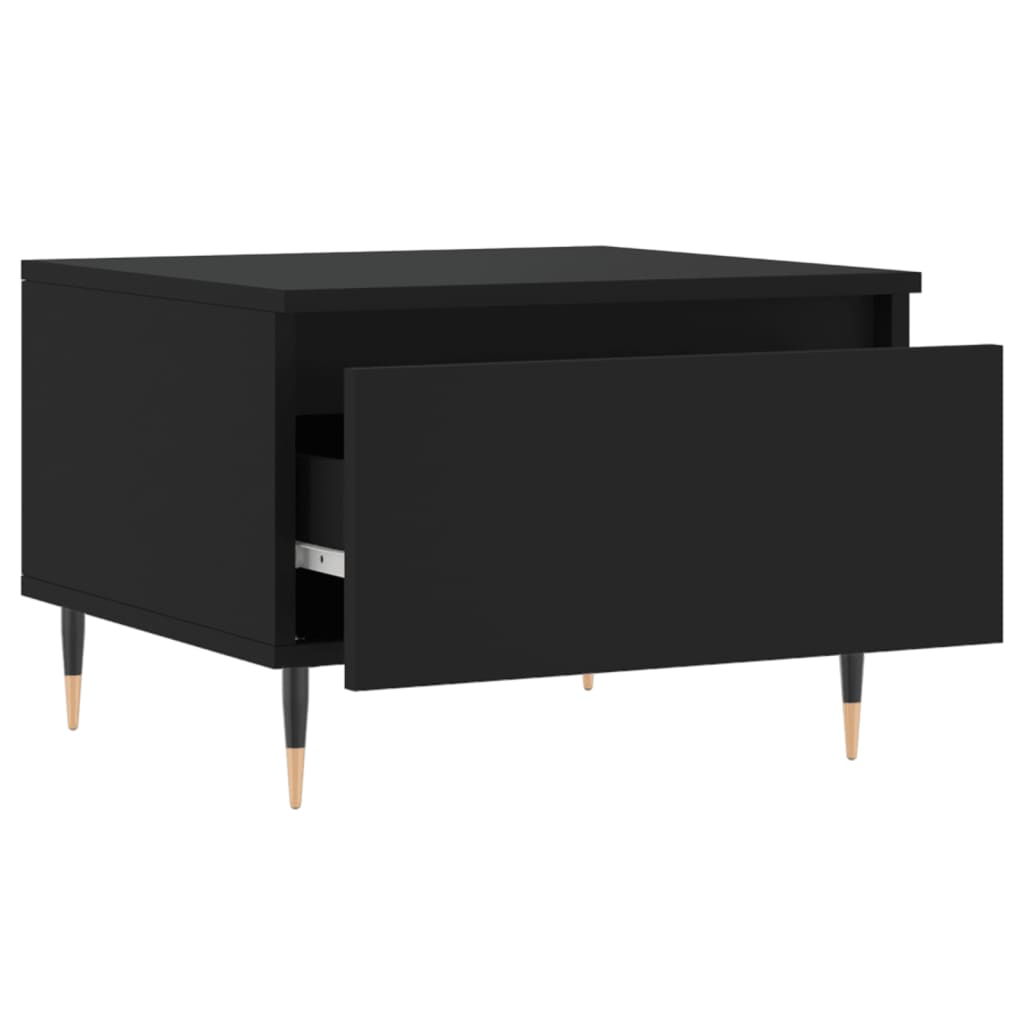 Sofaborde 2 stk Sort 50x46x35 cm Træmateriale