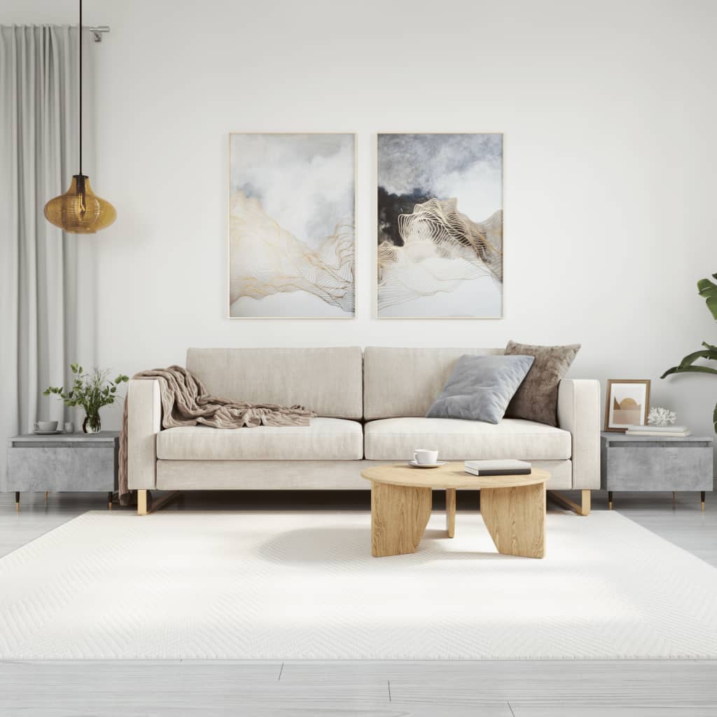 Sofaborde 2 stk Betongrå 50x46x35 cm træmateriale