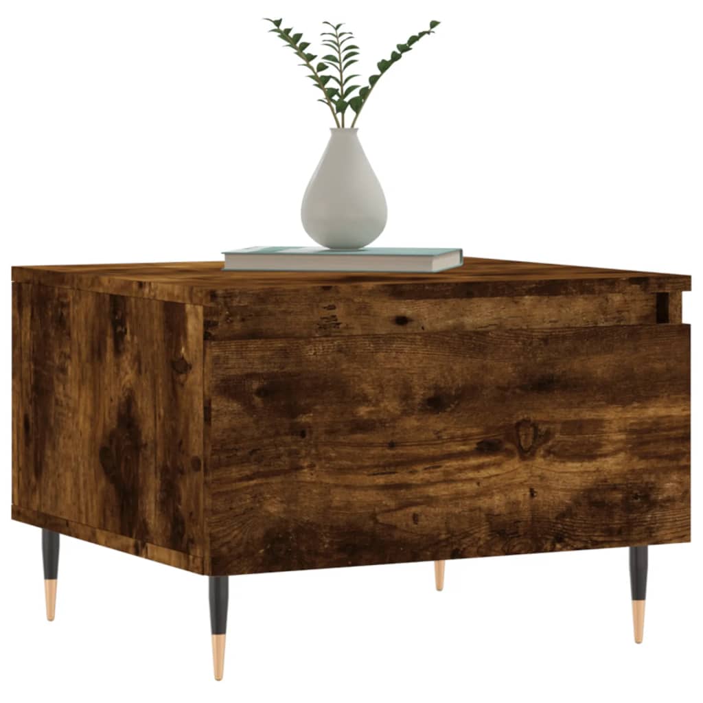 Sofaborde 2 stk Røget eg 50x46x35 cm træmateriale