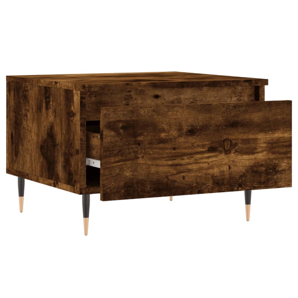 Sofaborde 2 stk Røget eg 50x46x35 cm træmateriale