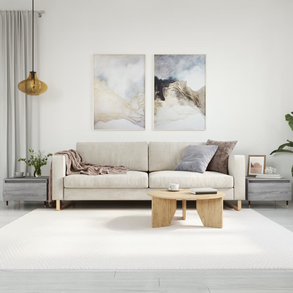 Sofaborde 2 stk Grå Sonoma 50x46x35 cm Træmateriale
