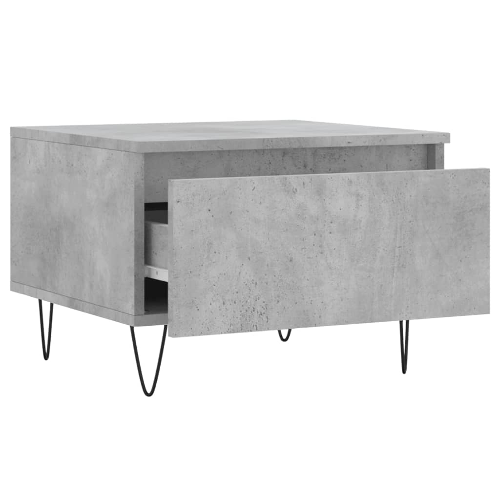 Sofaborde 2 stk Betongrå 50x46x35 cm træmateriale