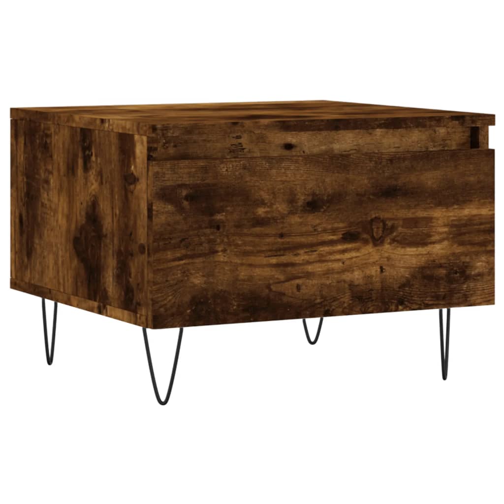 Sofaborde 2 stk Røget eg 50x46x35 cm træmateriale
