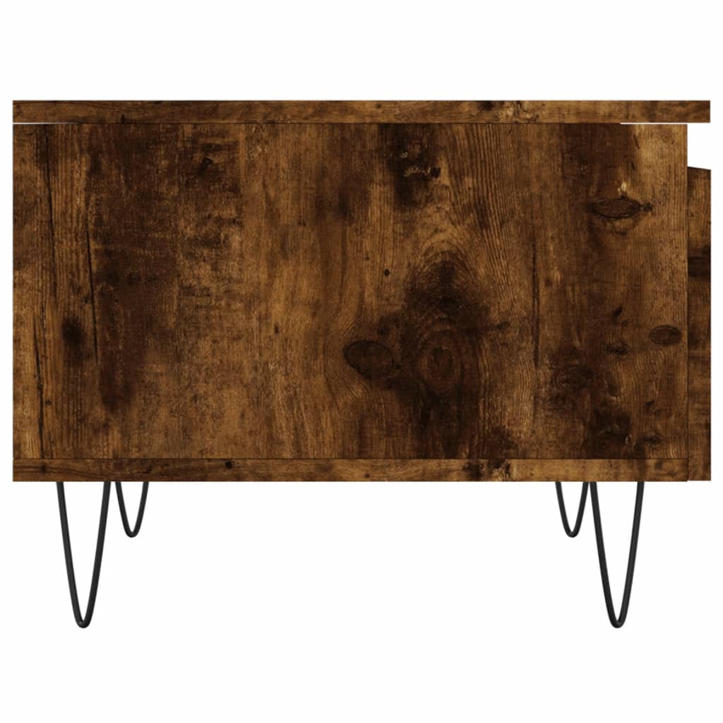Sofaborde 2 stk Røget eg 50x46x35 cm træmateriale