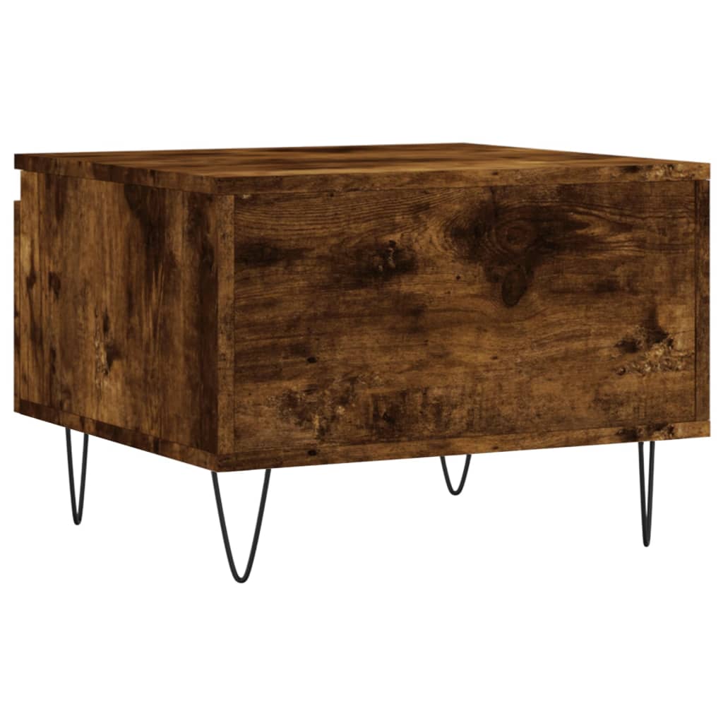 Sofaborde 2 stk Røget eg 50x46x35 cm træmateriale