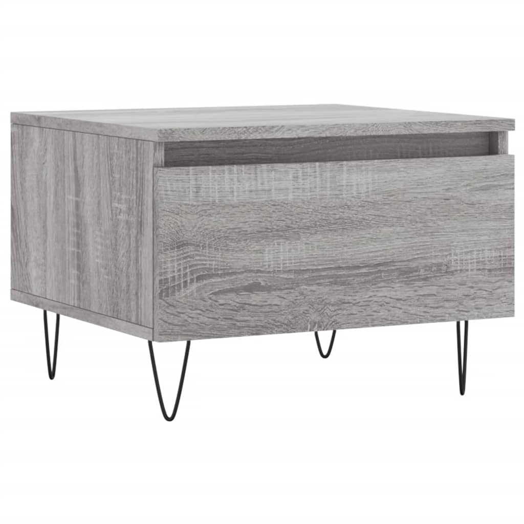 Sofaborde 2 stk Grå Sonoma 50x46x35 cm Træmateriale