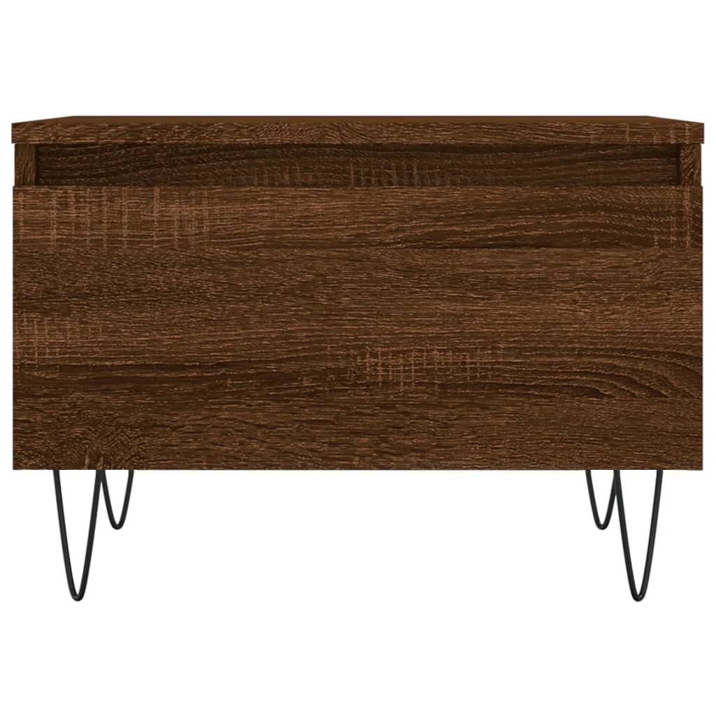 Sofaborde 2 stk Brun Eg Look 50x46x35 cm Træmateriale