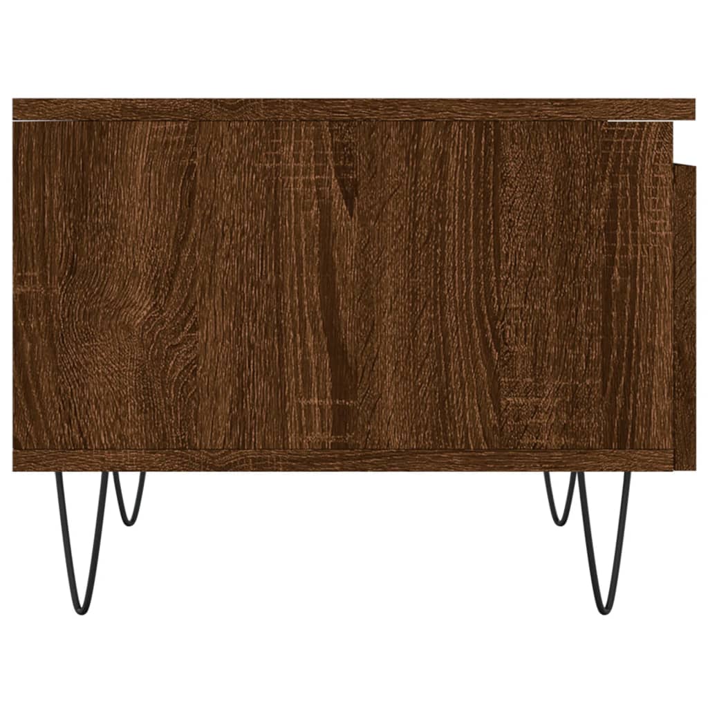 Sofaborde 2 stk Brun Eg Look 50x46x35 cm Træmateriale