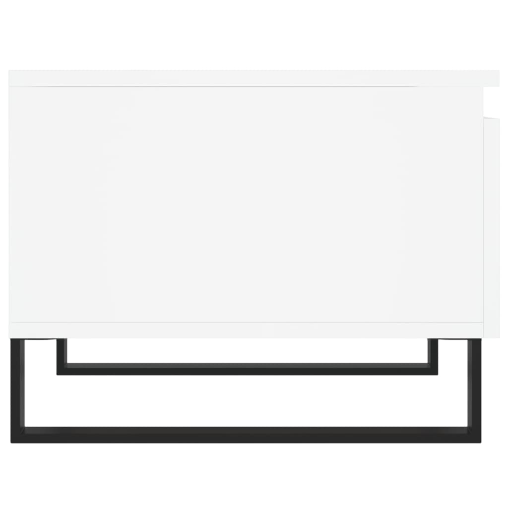 Sofaborde 2 stk Hvid 50x46x35 cm Træmateriale