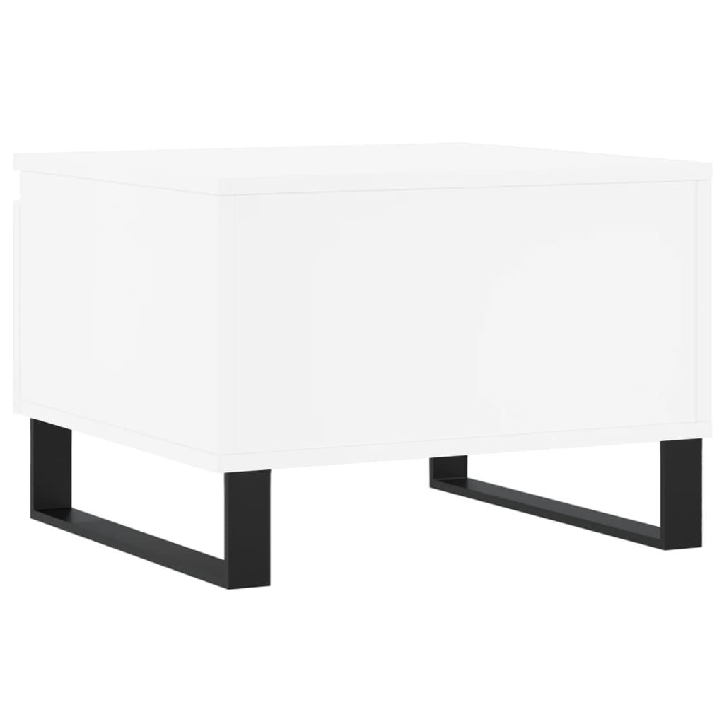 Sofaborde 2 stk Hvid 50x46x35 cm Træmateriale
