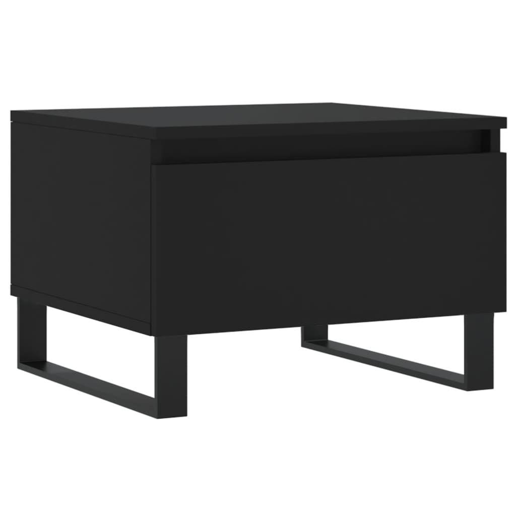 Sofaborde 2 stk Sort 50x46x35 cm Træmateriale