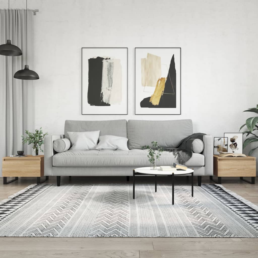 Sofaborde 2 stk Sonoma eg 50x46x35 cm træmateriale