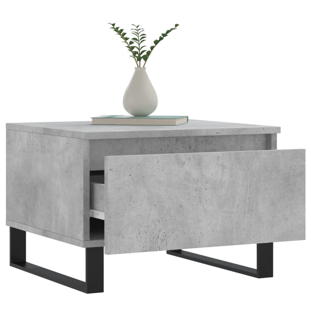 Sofaborde 2 stk Betongrå 50x46x35 cm træmateriale