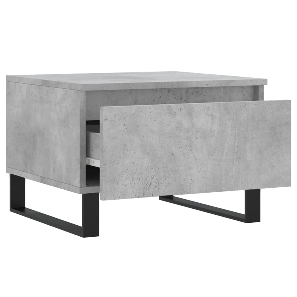 Sofaborde 2 stk Betongrå 50x46x35 cm træmateriale
