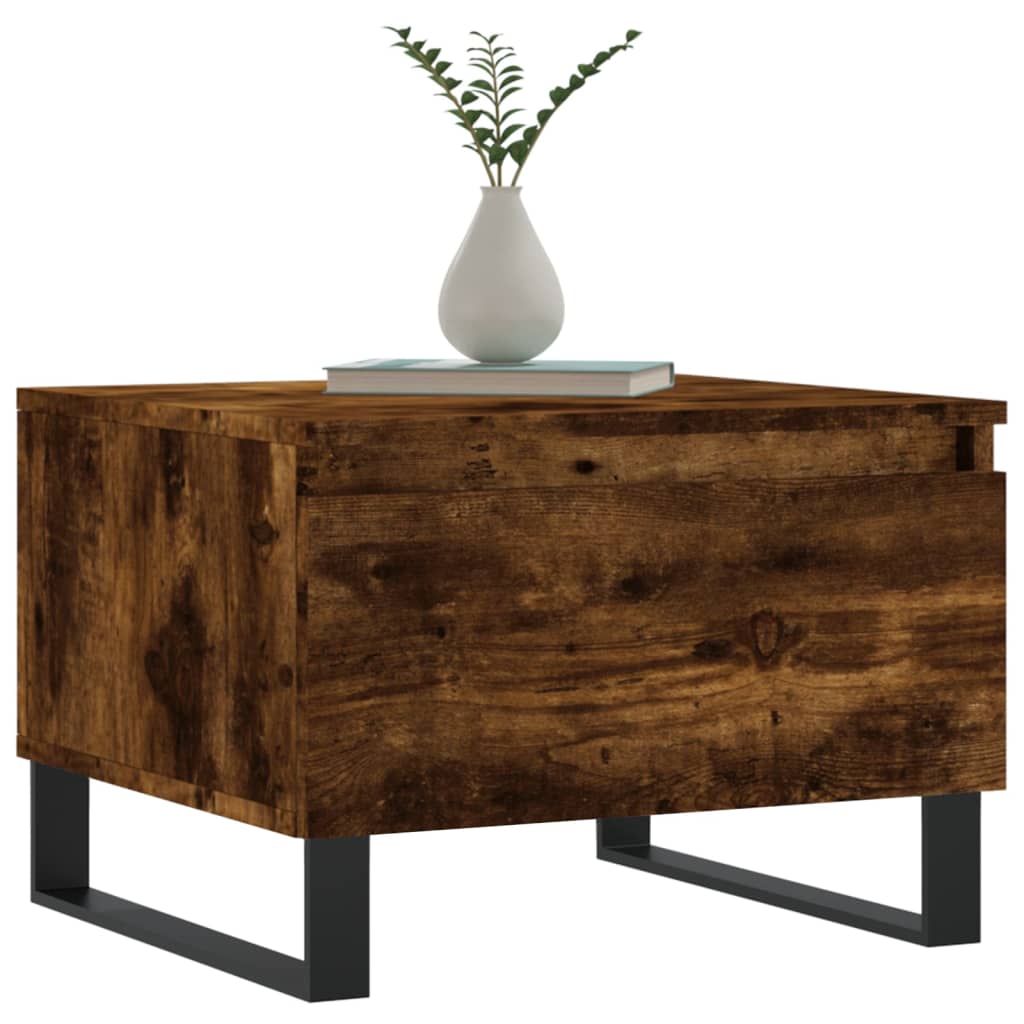 Sofaborde 2 stk Røget eg 50x46x35 cm træmateriale