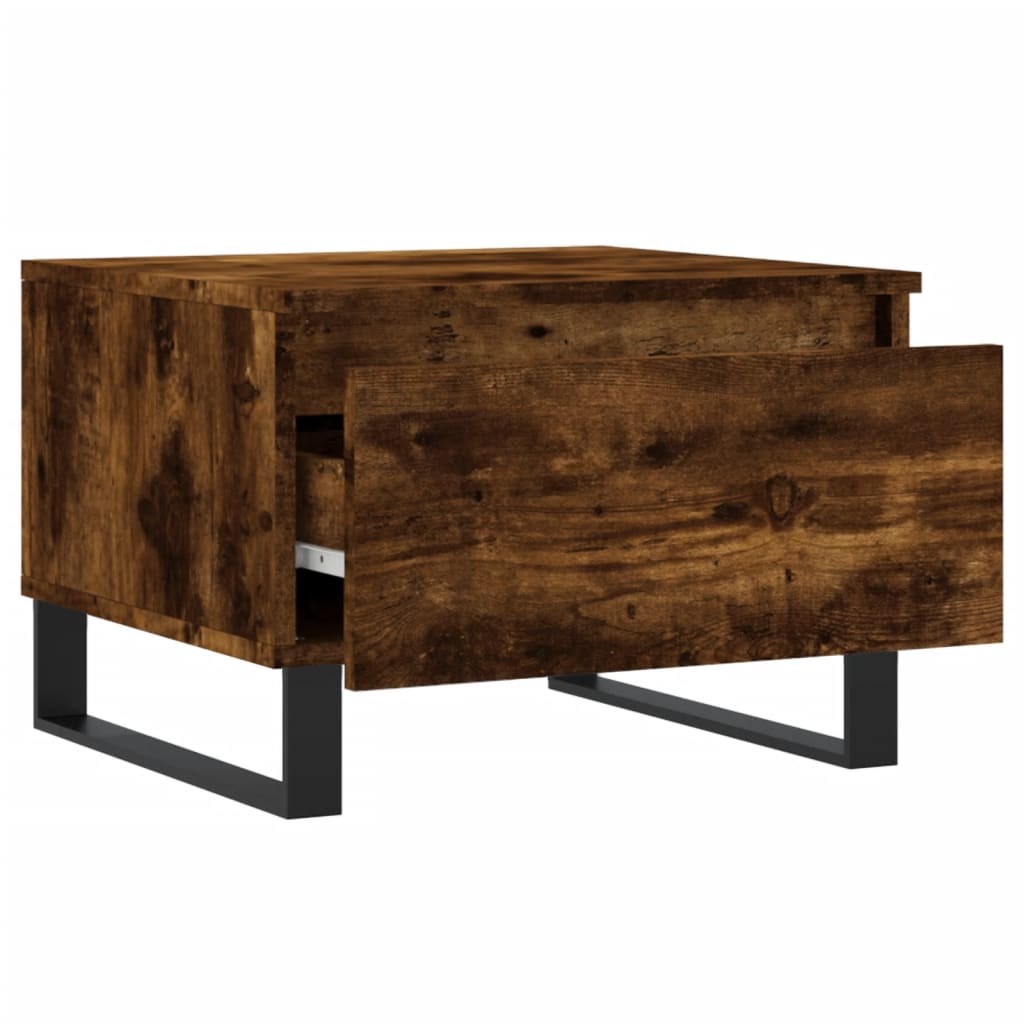 Sofaborde 2 stk Røget eg 50x46x35 cm træmateriale