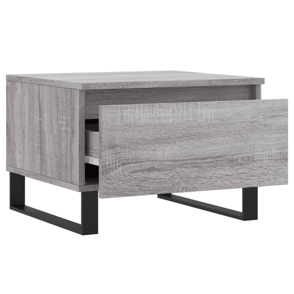 Sofaborde 2 stk Grå Sonoma 50x46x35 cm Træmateriale