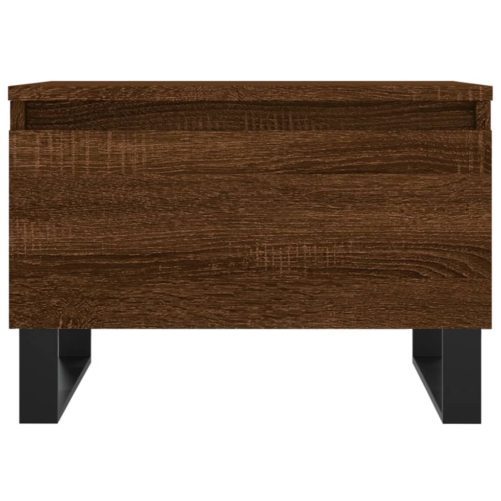 Sofaborde 2 stk Brun Eg Look 50x46x35 cm Træmateriale