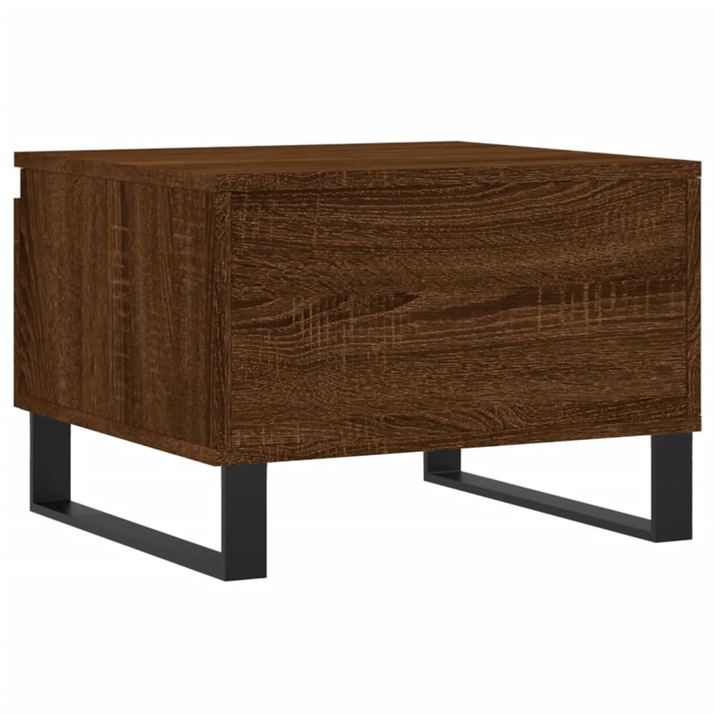 Sofaborde 2 stk Brun Eg Look 50x46x35 cm Træmateriale
