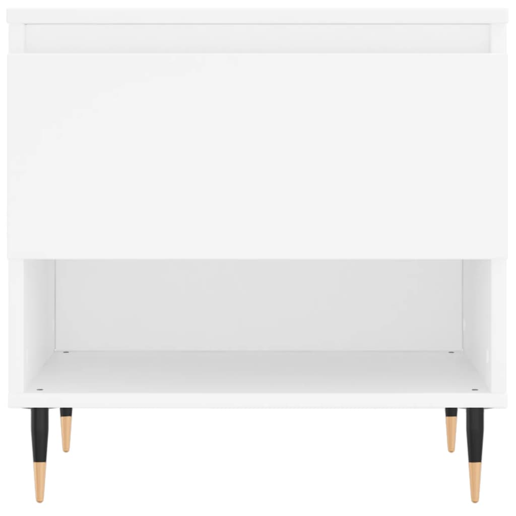 Sofabord Hvid 50x46x50 cm Træ Materiale