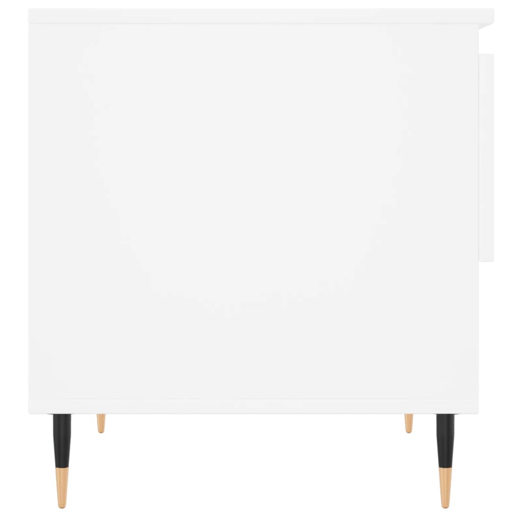 Sofabord Hvid 50x46x50 cm Træ Materiale