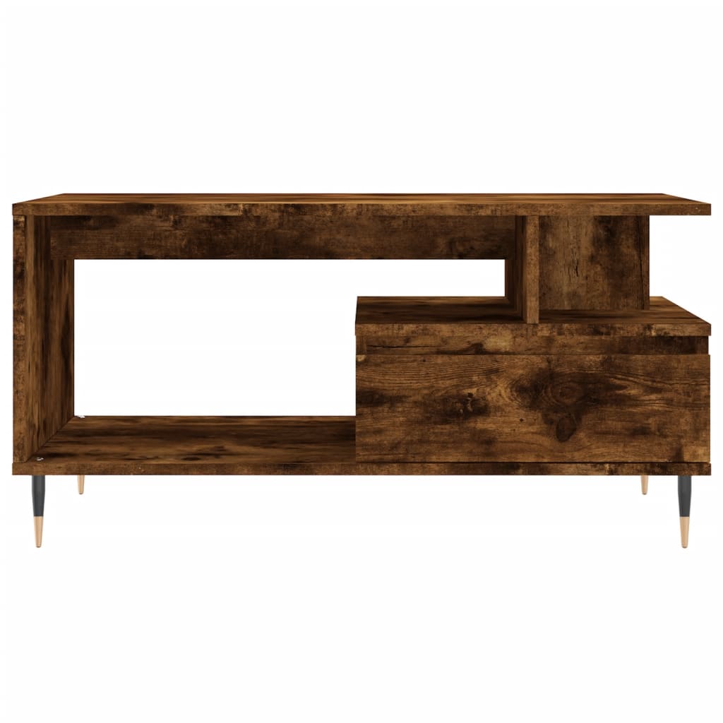 Sofabord røget eg 90x49x45 cm træmateriale