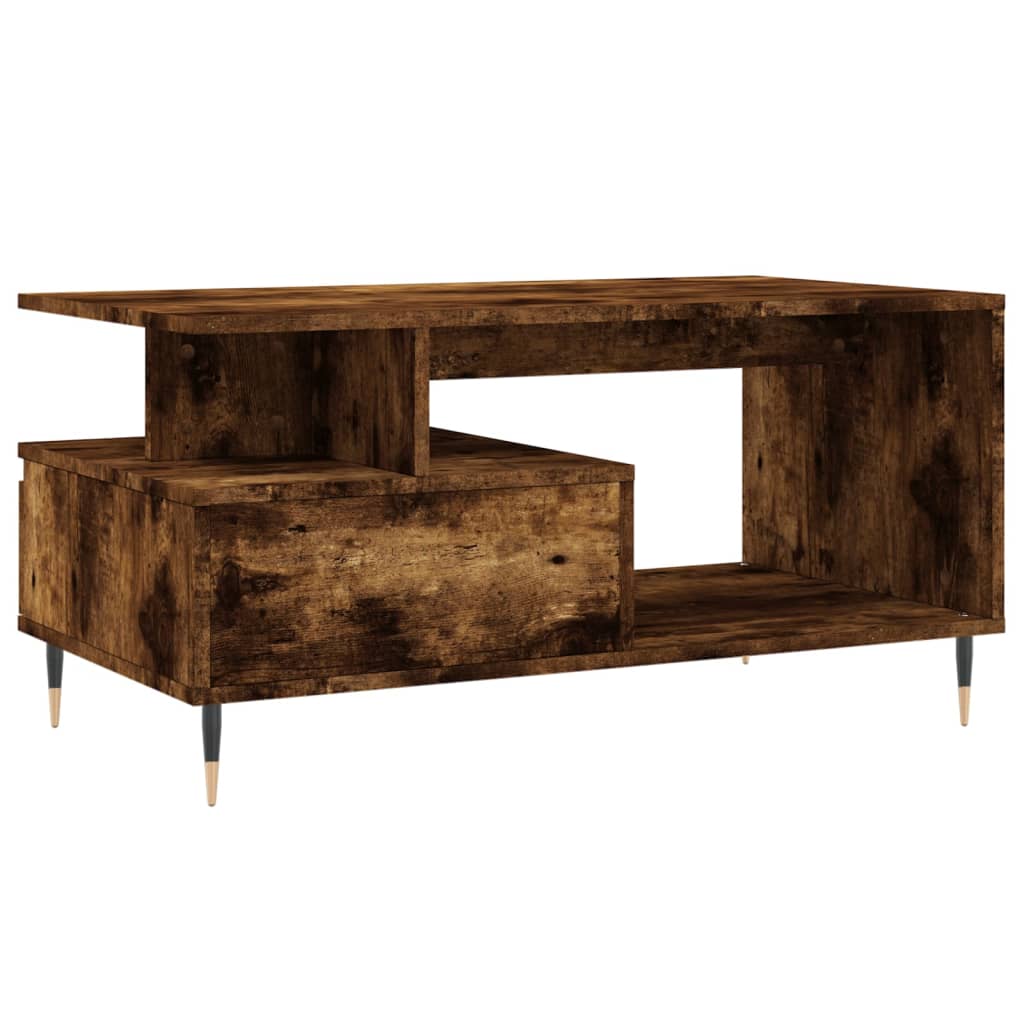 Sofabord røget eg 90x49x45 cm træmateriale