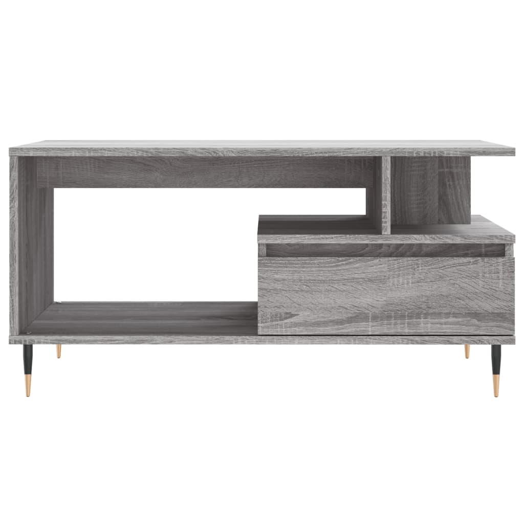 Sofabord Grå Sonoma 90x49x45 cm Træmateriale