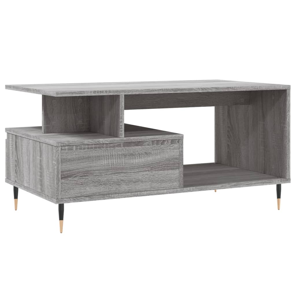 Sofabord Grå Sonoma 90x49x45 cm Træmateriale