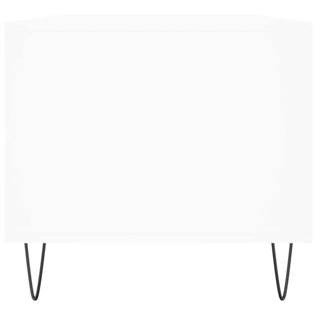 Sofabord Hvid 90x49x45 cm Træ Materiale