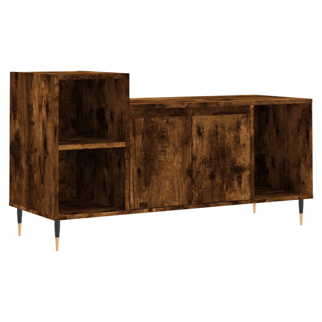 TV-møbel røget eg 100x35x55 cm træmateriale