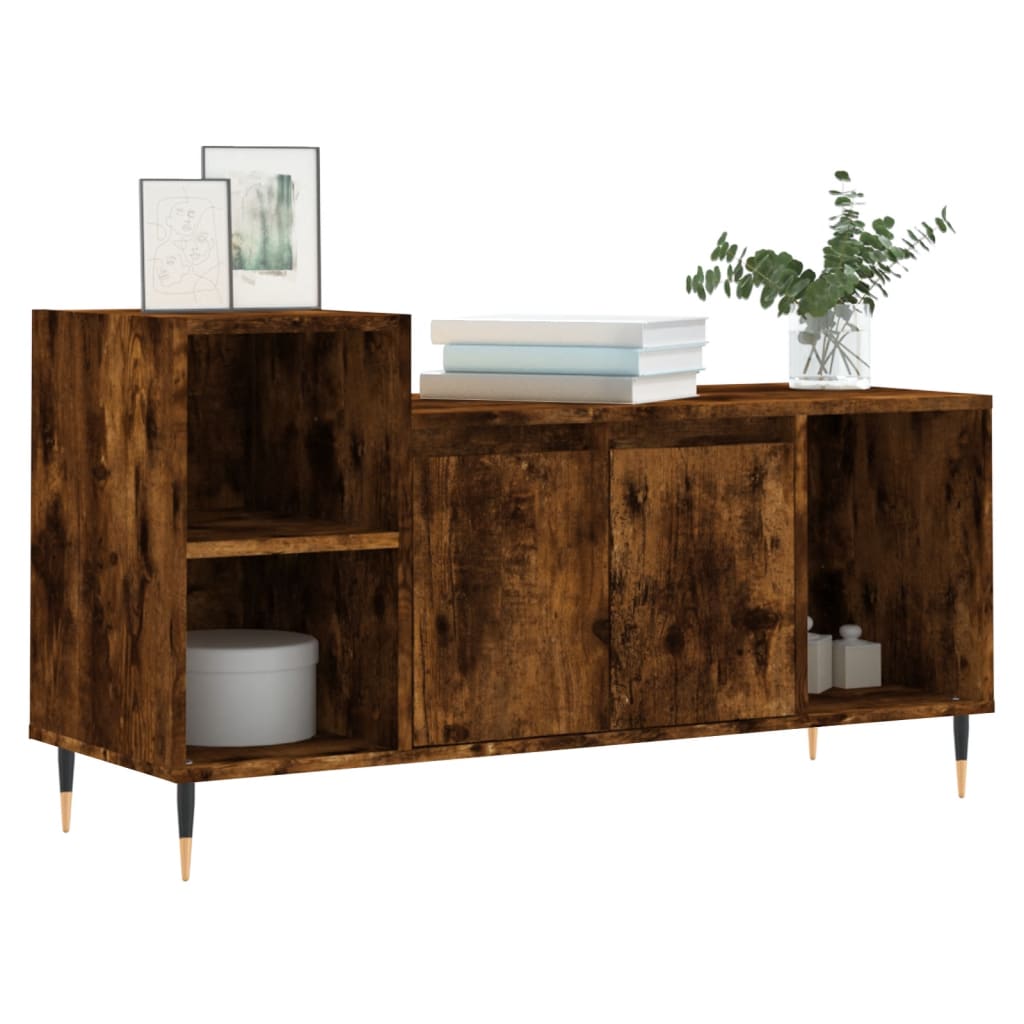 TV-møbel røget eg 100x35x55 cm træmateriale