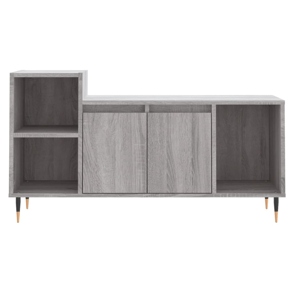 TV-skab Grå Sonoma 100x35x55 cm Træ Materiale