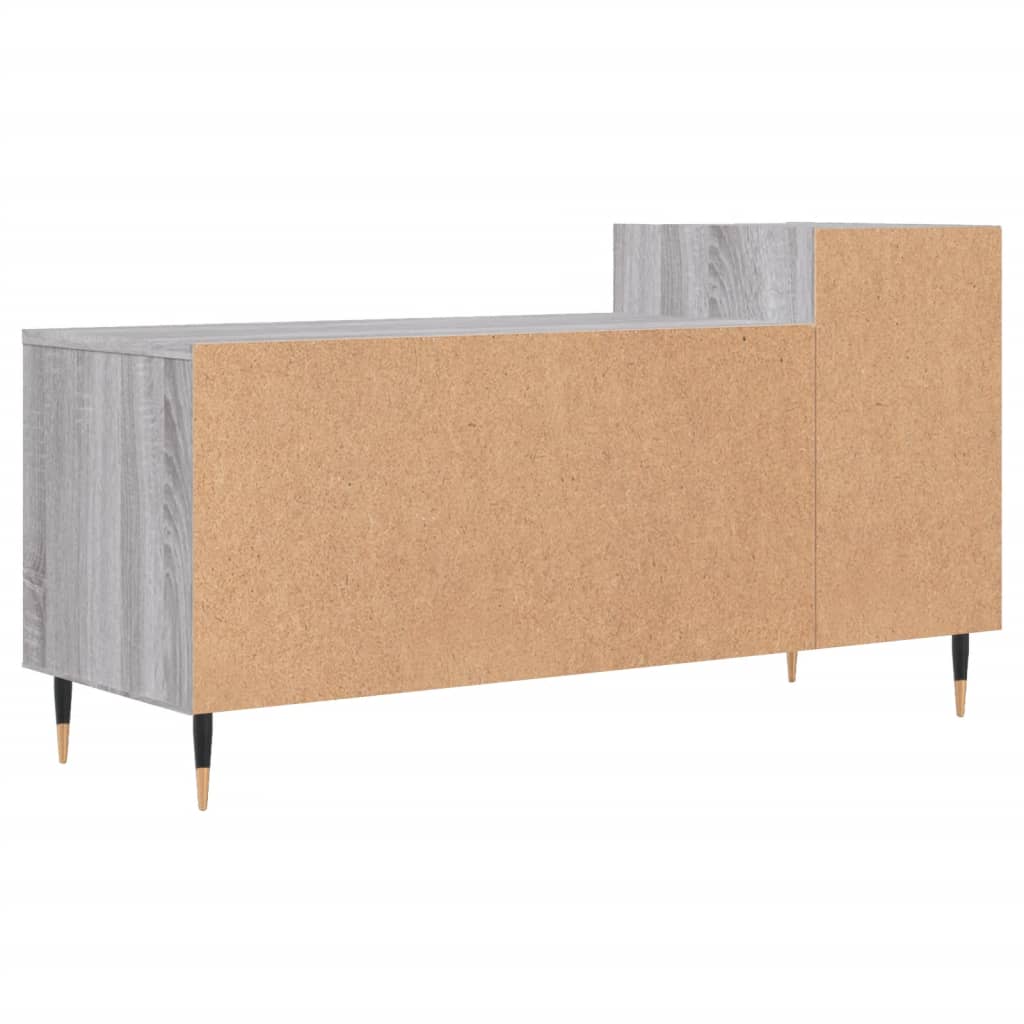 TV-skab Grå Sonoma 100x35x55 cm Træ Materiale
