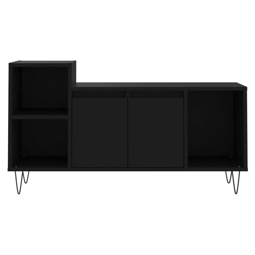 TV-skab Sort 100x35x55 cm Træ Materiale