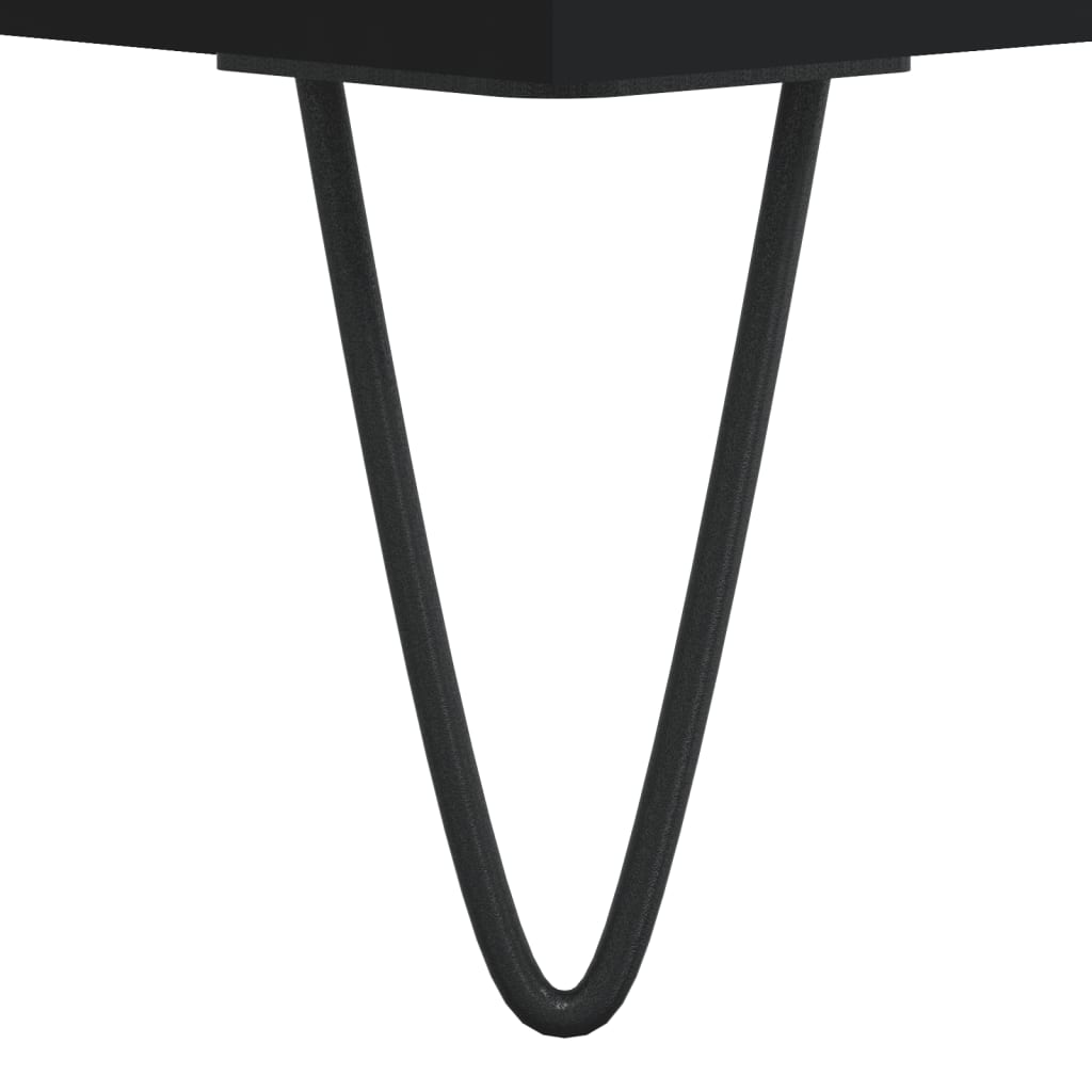 TV-skab Sort 100x35x55 cm Træ Materiale