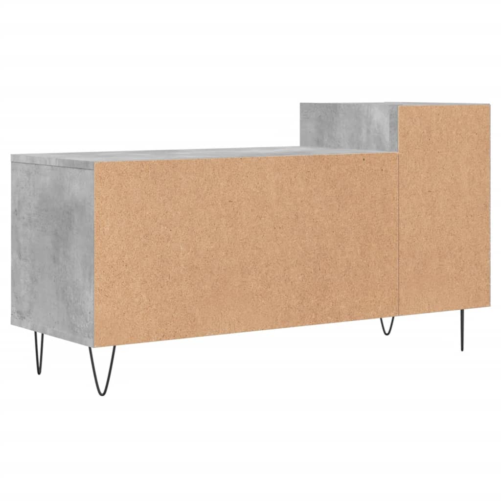 TV-møbel betongrå 100x35x55 cm træmateriale