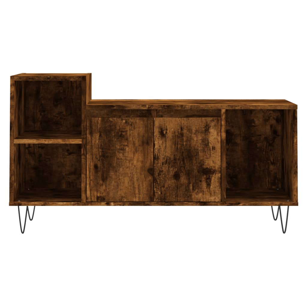 TV-møbel røget eg 100x35x55 cm træmateriale